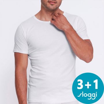 Sloggi Heren ABC 2.0 Shirt met korte mouw 2-pack 10217962