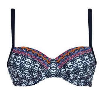 Sunflair Latin Art bikini top 21187-60 nightblue-multicolor