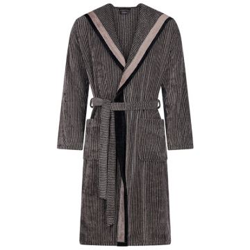 Cawö Heren Classic Look Badjas met capuchon 5841
