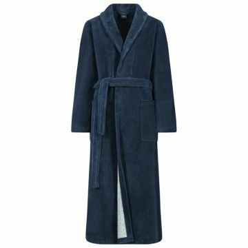 Cawö Dames Pure Styles Badjas met sjaalkraag 806