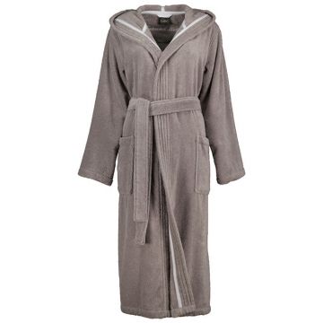 Cawö Dames Pure Styles Badjas met capuchon 832