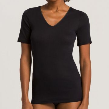 Hanro Cotton Seamless shirt met korte mouw 071603