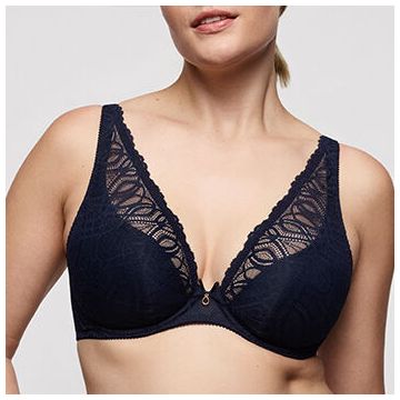 Voorgevormde bh met diep decolleté