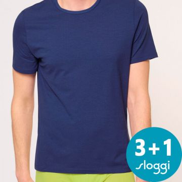 Sloggi Heren Go Shirt T-shirt O-hals slim fit 10205190