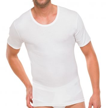 Schiesser Cotton Doppelripp shirt met korte mouw 205175 white