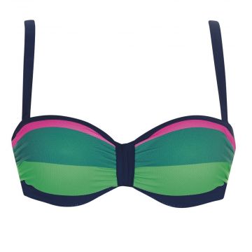 Sunflair Pink Wave bikinitop 21234-58 nachtblauw/pink