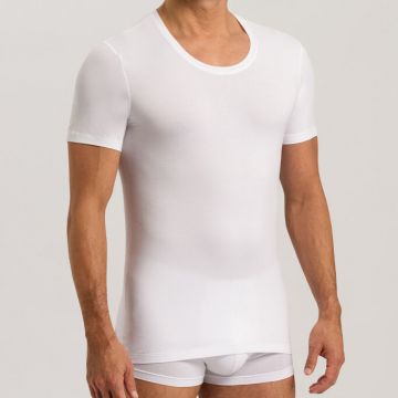 Hanro Men Cotton Superior Shirt met korte mouw 073088 white