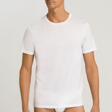 Hanro Cotton Sporty shirt met korte mouw 073511 white