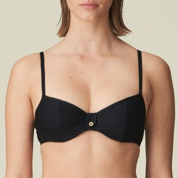 Marie Jo Swim Brigitte bikini top met beugel 1000310 zwart